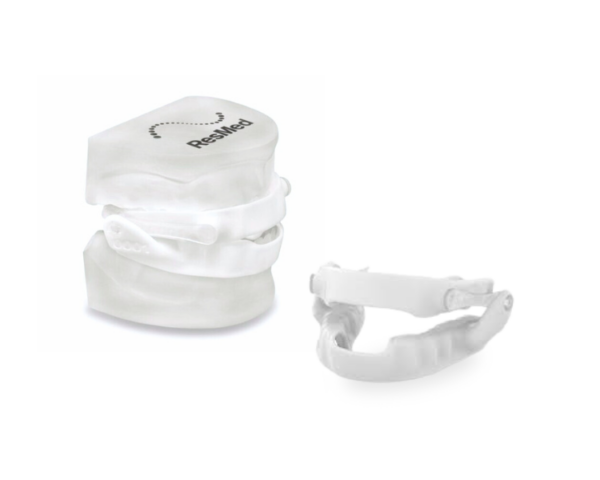 Vista frontal do dispositivo oral Narval CC de Resmed