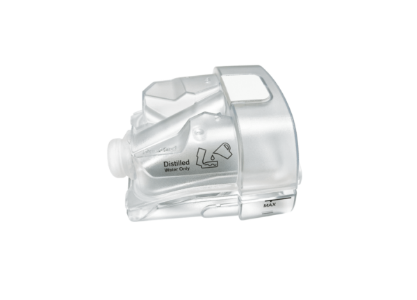 Vista frontal do humidificador