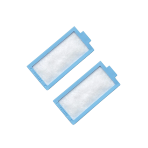 Vista frontal de 2 filtros antipartículas para DreamStation – Philips Respironics