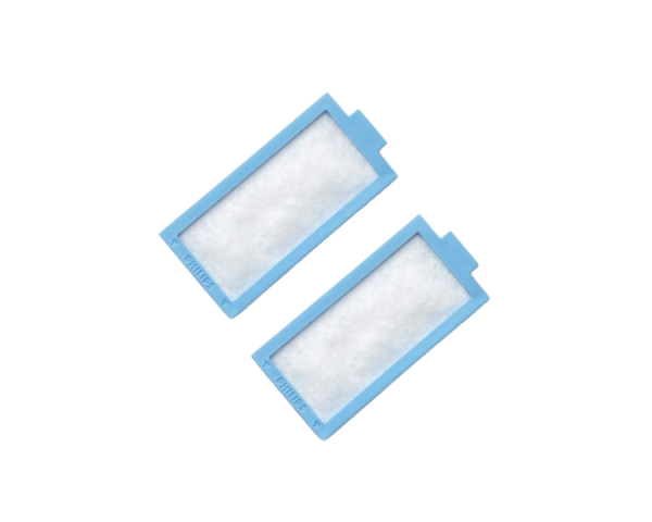 Vista frontal de 2 filtros antipartículas para DreamStation – Philips Respironics