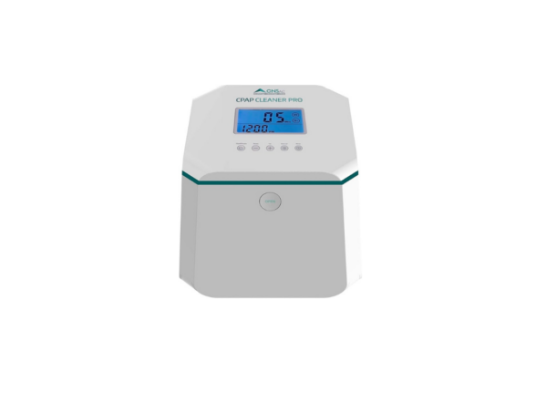 Vista frontal do limpador CPAP