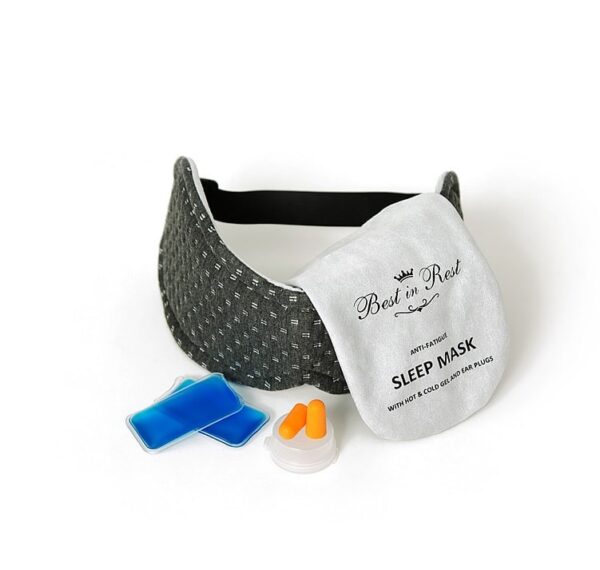 Antifaz Premium anti-fatiga Antifaz Anti-Fatiga de Espuma Viscoelástica con Almohadillas de Gel Frío/Caliente