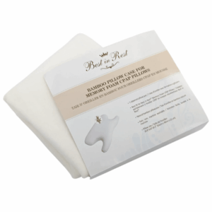 Vista frontal de la funda de almohada cpap doblada