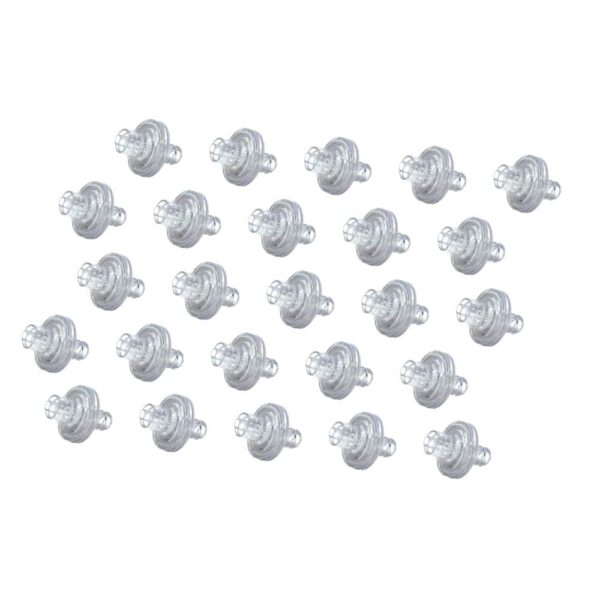 25 filtros para cánulas nasales con conexión (hembra-macho) Luer-Lock